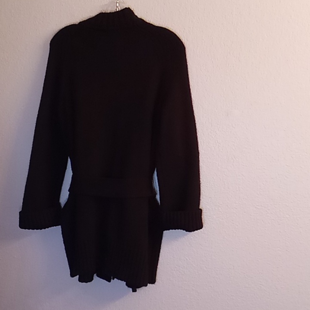 NEW ANN TAYLOR Winter Fall Office Career Minimalist Goth Size S Black Color B42 - Picture 2 of 12